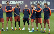 Buổi tập cuối cùng của Iniesta trong màu áo Barca
