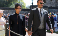Vợ chồng Beckham nổi bật tại lễ cưới Hoàng gia