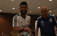Kun Aguero rạng rỡ đón sinh nhật cùng Argentina