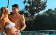 Morata tích cực khoe ảnh vợ để quên đi World Cup