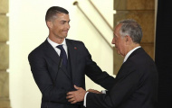Ronaldo và đồng đội bảnh bao diện kiến tổng thống Bồ Đào Nha