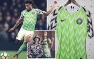 Đến Aubameyang cũng phát cuồng vì áo đấu của Nigeria