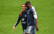 Trước trận gặp Peru, Pogba làm điều thú vị này với Griezmann trên sân tập