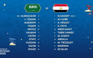 TRỰC TIẾP Saudi Arabia 2-1 Ai Cập: Thành quả xứng đáng (KT)