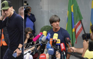 Truyền thông bủa vây, chất vấn tuyển Đức ngay khi về nước