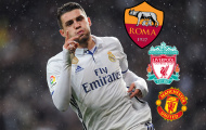 Roma nhập cuộc với MU, Liverpool giành sao Real Madrid