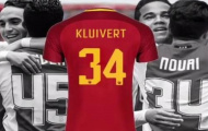 Con trai huyền thoại Kluivert chọn số áo đầy ý nghĩa tại Roma