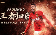 CHÍNH THỨC: Paulinho trở lại Guangzhou Evergrande