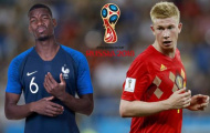 Điểm nóng đại chiến Pháp - Bỉ: Pogba và De Bruyne tái ngộ đầy duyên nợ