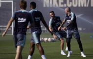 Ký xong hợp đồng, tân binh Barca ngay lập tức lao vào tập luyện