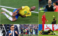Những khoảnh khắc xấu xí tại World Cup 2018: Ronaldo đánh nguội; Neymar, Mbappe ăn vạ