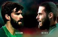 Những con số thống kê chứng minh Alisson còn xuất sắc hơn De Gea