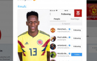 Yerry Mina đã bấm theo dõi Man Utd, Pogba,...
