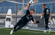 Thibaut Courtois 'ghi điểm' ngay từ buổi tập đầu tiên cùng Real