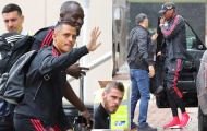 Pogba đội mưa, Fred thân thiết với Pereira ở khách sạn Lowry