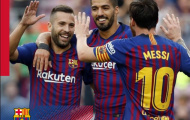 Sử dụng sơ đồ 4 tiền đạo, Barca 'giã nát' tân binh La Liga bằng 8 bàn thắng