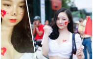 Chào mừng U23 Việt Nam, 'hotgirl ngủ gật' đăng ảnh khoe ngực khủng
