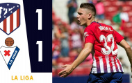 Highlights: Atletico Madrid 1-1 SD Eibar (Vòng 4 giải VĐQG Tây Ban Nha)