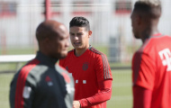 Tập luyện mệt nhọc, James Rodriguez vẫn toát lên khí chất của 'nam thần'