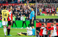 Robin van Persie ghi bàn đẳng cấp rồi bị đuổi khỏi sân chưa đầy 5 phút