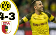 Highlights: Dortmund 4-3 Augsburg (Vòng 7 giải VĐQG Đức).