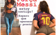 Messi chấn thương, người đẹp siêu vòng ba an ủi
