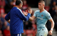 Barkley tiết lộ thông điệp của Sarri trước khi phá tung mành lưới M.U