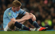 Nóng: De Bruyne dính chấn thương đầu gối, lỡ đại chiến với M.U