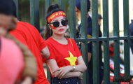 Chùm ảnh hotgirl bốc lửa cổ vũ ĐT Việt Nam