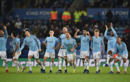 Giây phút vỡ òa của các cầu thủ Man City khi đánh bại Leicester trên chấm 11m