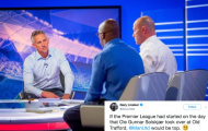 'Man Utd sẽ dẫn đầu nếu Premier League rơi vào ngày đầu tiên Solskjaer cầm quân'