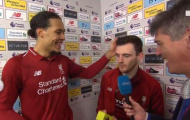 Robertson khiến Van Dijk bật cười khi được nhờ làm điều này với Firmino