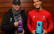 Jurgen Klopp và Van Dijk ẵm trọn giải hay nhất tháng ở Premier League