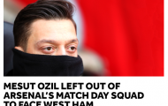 Nóng! Ozil tiếp tục ngồi ngoài trận derby London của Arsenal