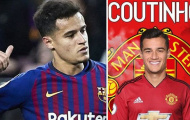 Fan Quỷ đỏ phấn khích với hình ảnh Coutinho mặc áo Man Utd