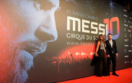 Messi 'rón rén' bên vợ trong lễ ra mắt bộ phim về cuộc đời mình