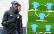 Man City dùng đội hình nào đấu Arsenal?