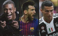 Messi, Mbappe, Ronaldo cạnh tranh khốc liệt trong cuộc đua Chiếc giày vàng