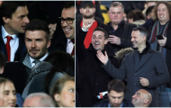 Beck nghiêm nghị, Giggs, Neville hồ hởi trên khán đài Old Trafford