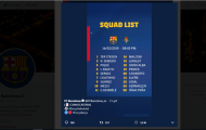 Fan Barca bức xúc vì đội hình thi đấu trước Valladolid