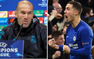 'Hazard sẽ chấp nhận ở lại nếu Zidane đến Chelsea'