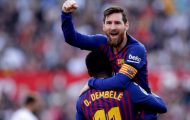 Hóa 'thánh' sau sai lầm, Messi đưa Barca ngược dòng tại Sanchez Pizjuan