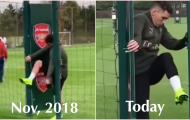Lucas Torreira 'gây mê' với hành động kỳ quặc trên sân tập Arsenal