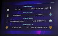 Tứ kết Champions League: Nước Anh đại chiến; Man Utd gặp Barca - Kí ức bàn tay run rẩy của Sir Alex quay về