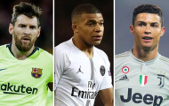 Dự đoán Cầu thủ xuất sắc nhất 5 giải đấu hàng đầu châu Âu: Mbappe sánh ngang Messi, Ronaldo