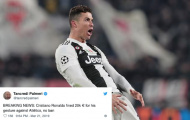 CHÍNH THỨC: UEFA đưa ra phán quyết về pha ăn mừng của Ronaldo