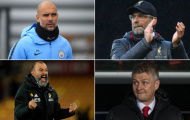 Bảng xếp hạng 10 HLV hay nhất Premier League hiện nay