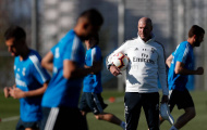 Zidane đốc thúc các học trò tập luyện trước mục tiêu toàn thắng