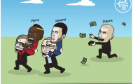 Biếm họa: Messi buồn 'nỗi buồn Ronaldo'; Tiền nhiều để làm gì?