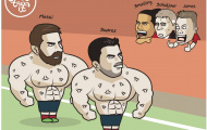 Biếm họa: Arsenal ngã, 3 kẻ vui; M.U đón ác mộng